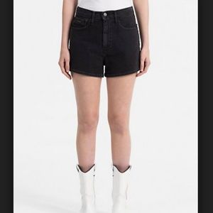 VTG Calvin Klein Black Denim High Waist Shorts